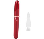 Recortador de cejas eléctrico a batería para mujer, máquina de afeitar para depilación facial de cejas, color rojo