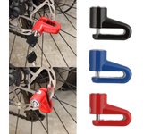 Cerradura de disco de freno antirrobo de Metal para motocicleta, Scooter, bicicleta, rueda de bicicleta, llaves de bloqueo de freno de seguridad, accesorios de protección deportiva 1 PCS rojo
