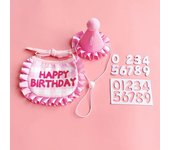 Suministros de decoración para cumpleaños de perros Suministros para perros Juego de decoración para fiestas de mascotas Sombrero de cumpleaños para perros Pajarita
