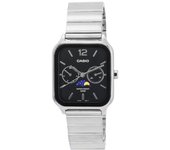 Casio Reloj analógico estándar para hombre con fase lunar y esfera negra de cuarzo MTP-M305D-1A negro