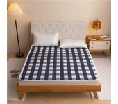 Manta eléctrica Colchón doble casa dormitorio Estudiantes Tiempo único Deshumidificación de ácaros Colchón eléctrico Espesado Colchón calefactor impermeable 1.8*0.8m azul