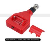 Medidor de pH 0-14pH Rango de medición Probador de calidad del agua Pluma de pH LCD de 1,5 pulgadas con luz de fondo verde para pH-98201L rojo