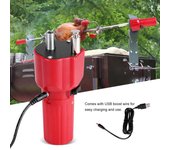 Accesorio de soporte para asado de barbacoa con Motor rotador de parrilla de barbacoa de alta eficiencia con cable USB