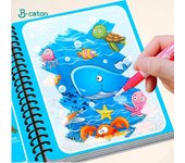 Libro de pintura al agua mágica para niños, libro creativo DIY para guardería, libro de dibujo al agua de Color Graffiti, juguetes educativos para niños XYZ Patrol