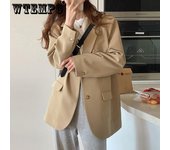 Blazers de mujer, chaqueta de un solo botón con cuello con solapa, estilo casual o de oficina, chaquetas de invierno holgadas de talla grande para mujer. XXL negro