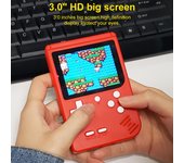 Consola de juegos portátil 400 juegos retro Reproductor de juegos portátil Pantalla de 3,0 pulgadas Conector para auriculares AV de 3,5 mm negro