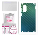 Adhesivo protector apgo para la parte trasera y laterales compatible con Samsung Galaxy M52, película protectora completa, lámina de vinilo - Patrón Camaleón de Carbono CAKA1
