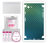 apgo Protective Skin Sticker for the back+sides compatible with Apple iPhone 8, Full Wrap Film, Foil, Vinyl - Pattern Carbon Chameleon CAKA1