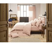 Pack housse de couette  Gaïa   Gaze de Coton  - Gaïa Guimauve - Pack 4 Pièces pour lit 180 x 200 cm (1 Housse de couette 260 x 240