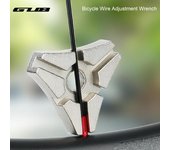 Llave de radios de bicicleta ergonómica de gran dureza, reparación de radios de 6 ranuras, llave de ajuste de alambre de bicicleta de acero al carbono, suministros para bicicletas plata