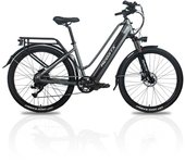Bicicleta eléctrica Hedatx-TX10 para adultos y mujeres, bicicleta de carretera eléctrica de 1000 W, batería de 19,2 Ah, velocidad máxima de 40 km/h. M negro
