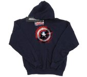 Marvel Boys Avengers Capitán América Art Shield Sudadera con capucha 12-13 azul marino