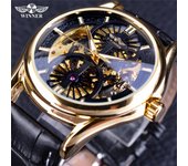 WINNER Reloj mecánico automático con Movimiento mecánico Hueco Informal de Moda para Hombres