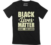 Camiseta ULTRABASIC para hombre Silence More Deaths Black Lives Matter Apparel Graphic Tee XS negro