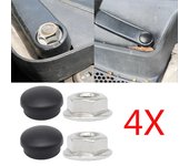 Tapa del brazo del limpiaparabrisas delantero del coche, tapa del balancín, tuerca del tornillo para Vw, Transporter, Skoda, Seat, kit de tapas de tuercas y pernos 1X