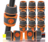 Adaptador de manguera de jardín de 1/8 piezas y 1/2 , conector extensor de grifo, conexión rápida de manguera, acoplador de tope, accesorios de riego para tuberías de agua