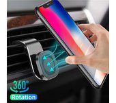 Nuevo soporte magnético para teléfono de coche con imán para ventilación de aire, soporte para teléfono inteligente con GPS, soporte para iPhone, Huawei, Samsung y Xiaomi. negro