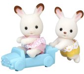 Muñeca Conejo Sylvanian Families Certificación ST Mark Edades Juguete Casa de muñecas Sylvanian Families EPOCH [Chocolate Twins] U-76 3+