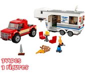 344 Uds Series de la ciudad caravana campamento Motor casa figuras 60182 bloques de construcción compatibles ladrillos juguetes regalos para niños modelo DIY