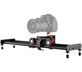 Andoer L5i Pro Cámara Video Dolly Slider Kit con 3 ruedas Auto Dolly Car APP Control continuo negro