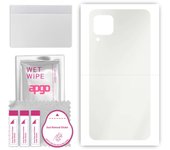 apgo MATTE Protective Skin Sticker for the back compatible with Huawei P40 lite, Wrap Film, Hydrogel Film, Flexible, Soft TPU with positioning layer e