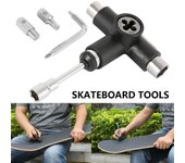 Herramienta multifuncional para patinetas en forma de T, llave para patinetas, herramientas de reparación de patinetas, herramienta para patinetas negro