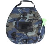 Bolsa de ducha solar de 5 galones/20 L, bolsa de ducha de camping con calefacción solar, bolsa de baño portátil de PVC plegable rojo