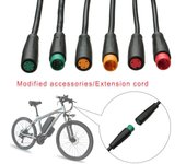Accesorios para bicicletas eléctricas Cable opcional Cable de 2/3/4/5/6 pines Pin de pantalla Conector impermeable Conector de base 5