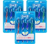 Cepillo de dientes Oral-B Cross Action Total Care 4 piezas, 3 piezas Cepillo de dientes coreano, salud dental