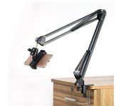 Soporte universal en voladizo para cámara de escritorio y teléfono móvil con luz de relleno para transmisión en vivo, modelo NB-35 1/4 bracket + 1/4 gimbal