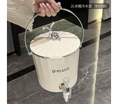 Hervidor de agua fría de 2 l con grifo, balde para bebidas, balde para jugo, refrigerador, olla para café frío, hervidor frío para el hogar, herramienta para cenas y fiestas transparente