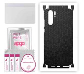 apgo Protective Skin Sticker for the back+sides compatible with Huawei P30 Pro, Full Wrap Film, Foil, Vinyl - Pattern Black Honeycomb