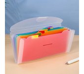 Carpeta de archivos de 7 cuadrículas, cartera, bolsa, organizador de documentos, minibolsa para archivos, carpeta para facturas, organizador de carpetas para documentos, carpeta para la escuela y la oficina