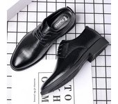 Zapatos Oxford de oficina para hombre, formales, de punta puntiaguda, con cordones, de cuero genuino, oficiales, baratos, en liquidación, tendencia 2024, talla 39 38