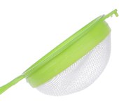 Juego de 3 coladores de plástico de malla fina, tamiz de harina con asa, colador de zumo y té, utensilios de cocina. one size