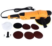 Pulidora Orbital para Coche 6 Velocidades Reparación de Arañazos Máquina Pulidora de Coche con Cubierta de Seguridad para US PLUG