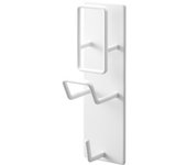 Cesta de mano magnética para baño Yamazaki Jitsugyo y soporte para lavabo de agua caliente, color blanco aprox.. Suministros de baño Tower, almacenamiento para baño, ancho 5 x profundidad 5,5 x alto 17 cm