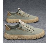 Zapatos de hombre verano 2024 nuevos zapatos de tela de paraguas transpirables zapatos casuales ligeros de suela suave usar zapatos planos 39 verde