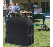 Cubierta para parrilla de barbacoa, impermeable, antipolvo, Weber, resistente, Charbroil, cubierta para barbacoa al aire libre, cubierta protectora para barbacoa, 3 tamaños 68x71cm negro