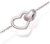 Les Trésors De Lily [L1287] - Bracelet Argent 'Love' argenté (rhodié) - 15x10 mm plata