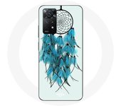 Coque Redmi Note 11 Pro 5G Attrape Rêve Bleu Fond Blanc