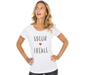 T-shirt Femme - SŒUR IDEALE S blanco