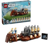 Modelo para construir del portaaviones de la Federación de Comercio GWP del 25.º aniversario de LEGO Star Wars Celebre la amenaza fantasma con 8 figuras y un estante icónico 40686 -