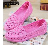 Sandalias de verano Zapatos con agujeros Transpirable Hueco Suave Zapatos cómodos Zapatos de enfermera Zapatos de madre Zapatos de mujer embarazada Zapatos de trabajo Mujer 41