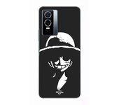 Coque Pour Vivo Y76 5G Monkey D. Luffy black and white Maniacase