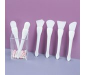 Raspador de sello de cera de 6 estilos, cuchara de silicona, cuchara de limpieza de resina epoxi, laca de cera, herramientas de limpieza de cera de sellado multifuncionales One Size