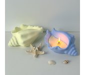 Molde de silicona para maceta de caracol, molde para velas perfumadas con forma de concha de mar, caja de almacenamiento, molde de resina de yeso para hormigón, decoración del hogar, manualidades
