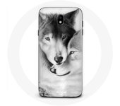 Coque pour Samsung Galaxy S4 Loup Duo animaux