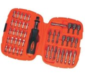 Kit Tournevis et Embouts a Cliquet (45 pieces) BLACK+DECKER - A7039-XJ