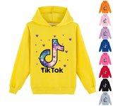 Unisex niños con capucha Tops primavera otoño Tik Tok sudaderas con capucha jerseys ropa Casual 170cm rosa brillante